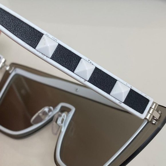 Valentino Grey and White With Lenses Sunglasses